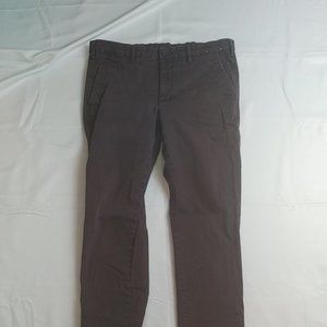 Burgundy Red UNIQLO Men's chino size 34 x 34 skinny straight cotton spandex